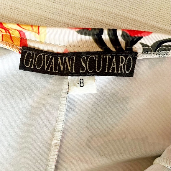 Designer Giovanni Scutaro Asymmetric Sleeveless Dress - Picture 3 of 4